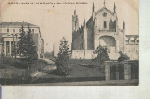 Postal 012992: Madrid, Iglesia de los Jeronimos y Real Academia Española