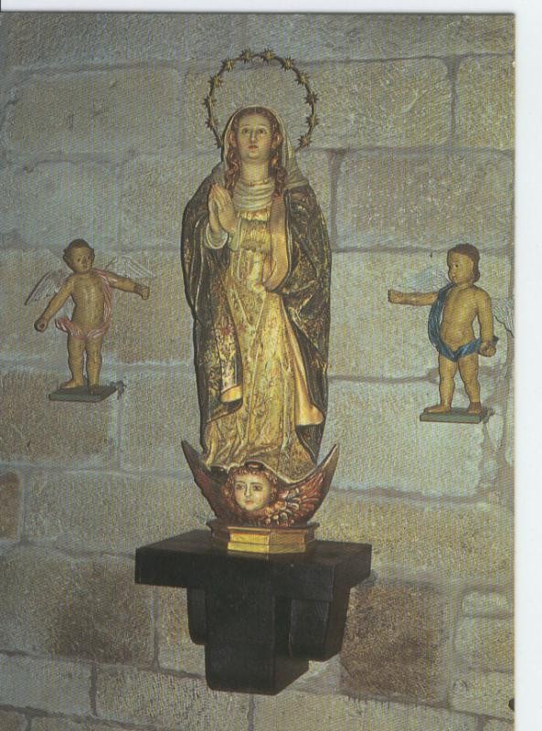Postal 012884: Virgen Santa Maria del Campo, Muros (La Coruña)