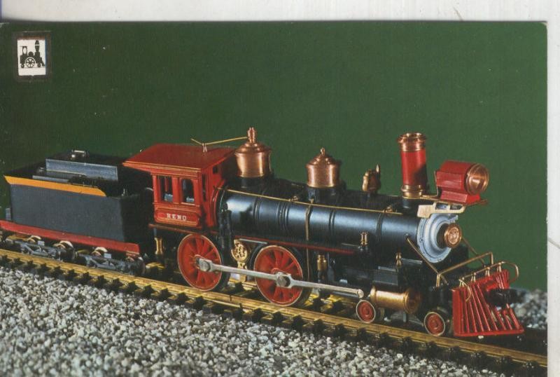 Postal 012898: Tren Serie 1ª numero 22: Locomotora Reno de la Cia Virginia & Truckee