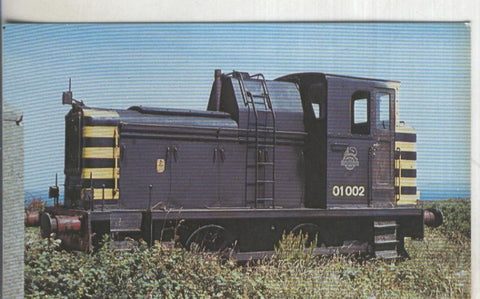 Postal 012915: Tren No  01 002 Diesel shunter at Holyhead Quarry on 23.7.1974