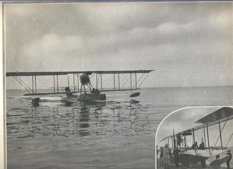 La marine de guerre: Salonica, regreso de un hidravion