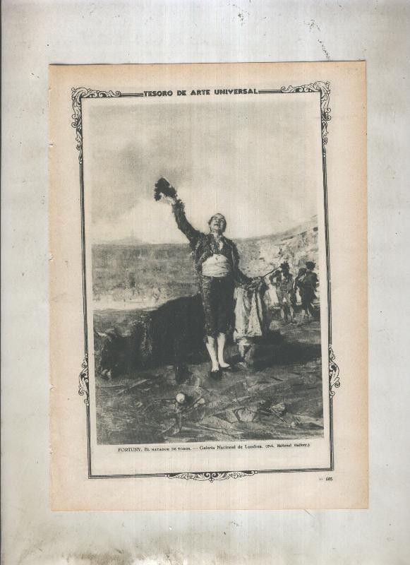 Lamina 023: El matador de toros de Fortuny
