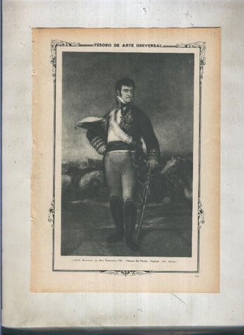 Lamina 031: Fernando VII de Goya