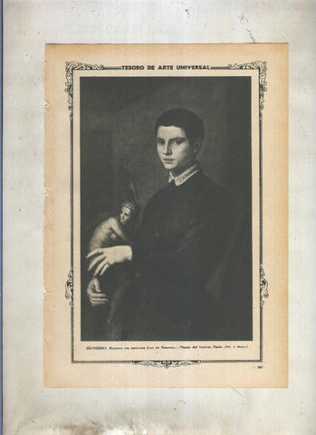 Lamina 039: Retrato del escultor Juan de Bolonia por Bronzino