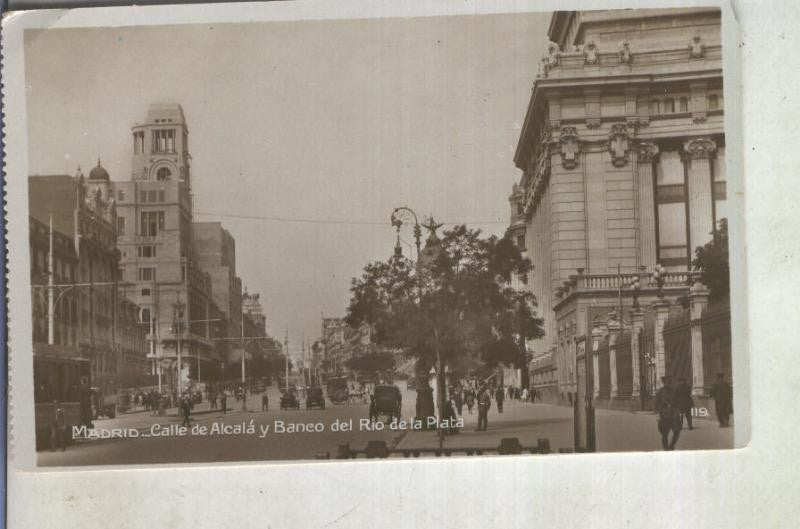 Postal 013009: Madrid, calle Alcala y Banco Rio de la Plata