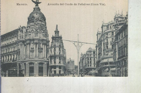 Postal 013027: Madrid, Avenida del Conde de Peñalver (Gran Via)