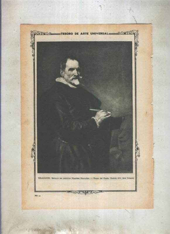 Lamina 076: Retrato del escultor Martinez Montañez por Velazquez