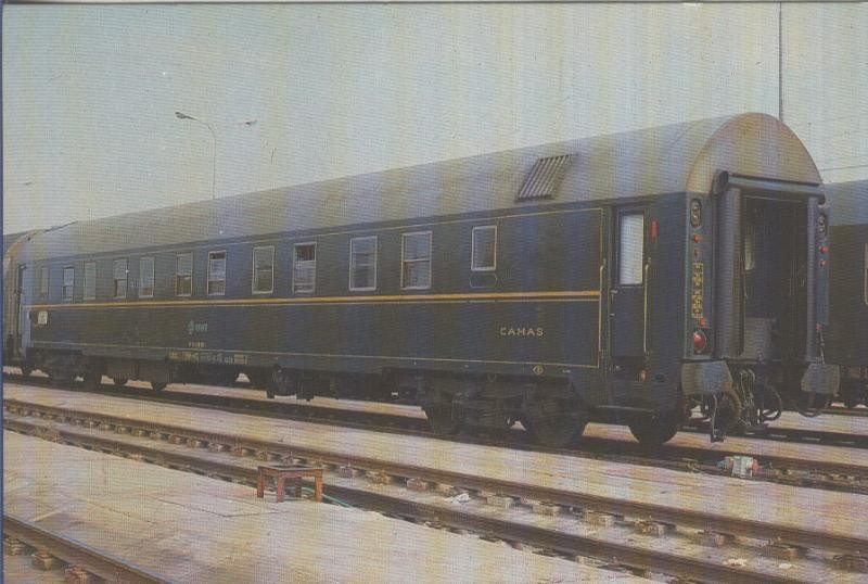 Postal 013038: Tren Renfe: Coches  camas YF