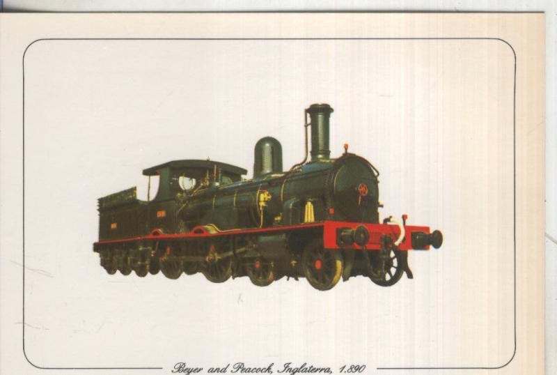 Postal 013046: Tren Locomotora Beyer and Peacock-Inglaterra 1890