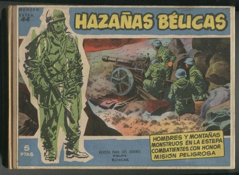 Hañazas Belicas Azules tomo artesanal numerado 044 en portada