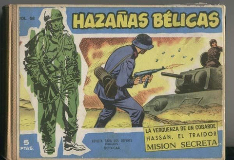 Hañazas Belicas Azules tomo artesanal numerado 068 en portada