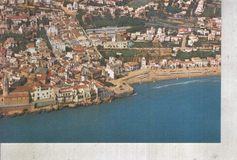 Postal 013167: Vista aera de Sitges