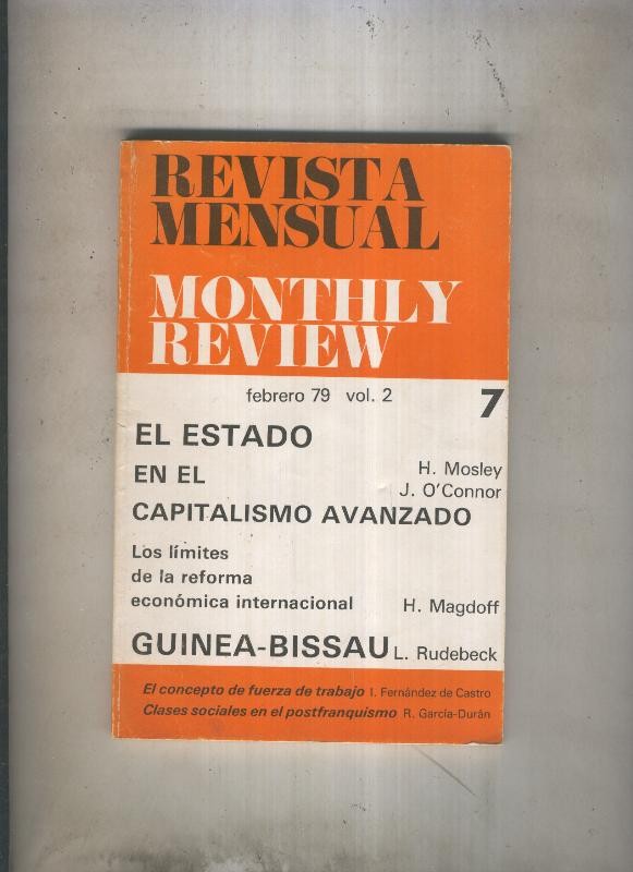 Revista Mensual / Monthly Review numero 7 (febrero 1979 vol 2)