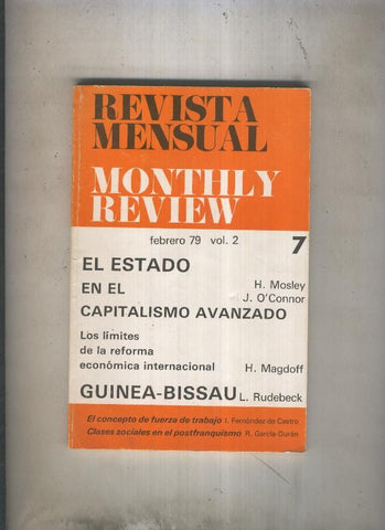 Revista Mensual / Monthly Review numero 7 (febrero 1979 vol 2)
