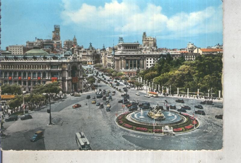 Postal 013225: Cibeles y calle de Alcala en Madrid