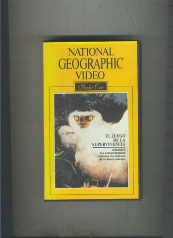 Video VHS: National Geographic serie Oro numero 09: El juego de la supervivencia
