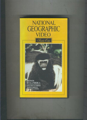 Video VHS: National Geographic serie Oro numero 25: Monos en la niebla