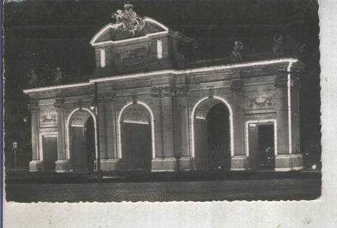 Postal 013255: Puerta de Alcala iluminada en madrid