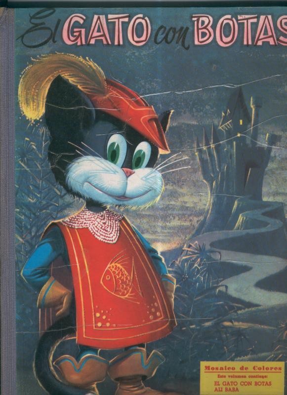 Mosaico de colores: El gato con botas y Ali Baba