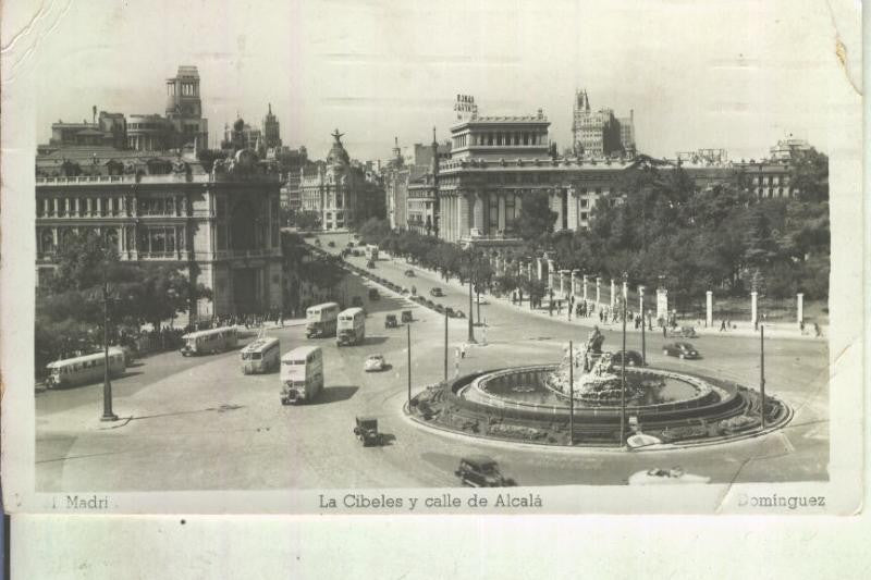 Postal 013298: La Cibeles y calle de Alcala de Madrid
