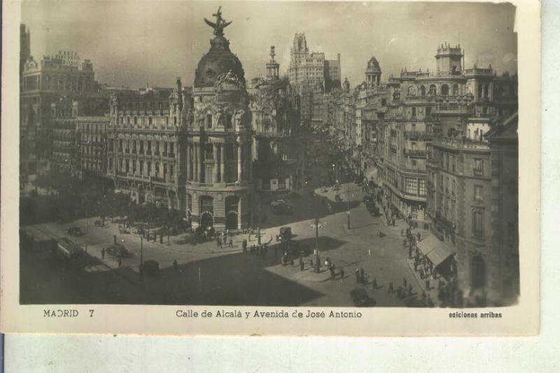 Postal 013299: Calle de Alcala y Avenida de Jose Antonio de Madrid
