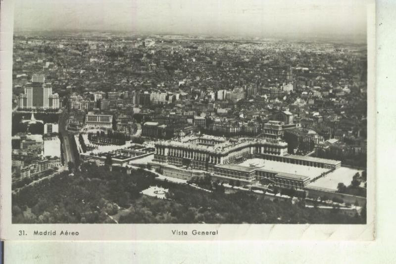 Postal 013301: Vista aerea de Madrid