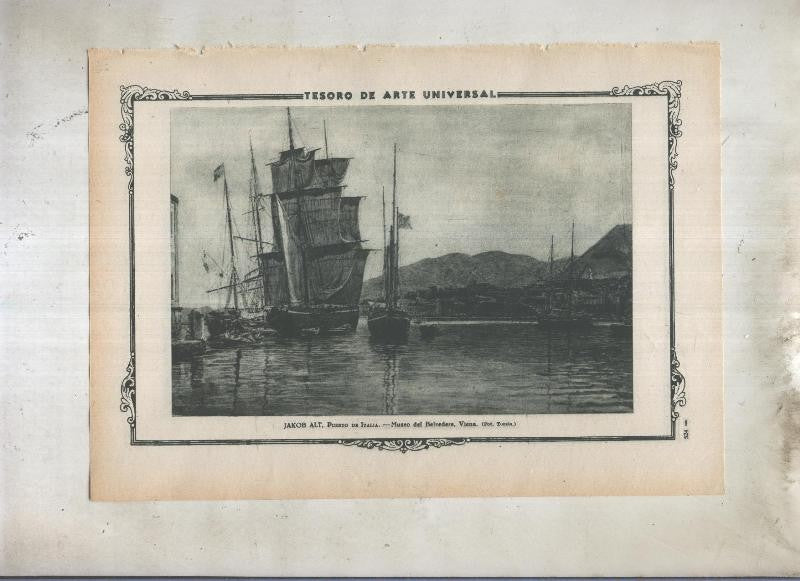 Lamina 111: Puerto de Italia de Jakob Alt