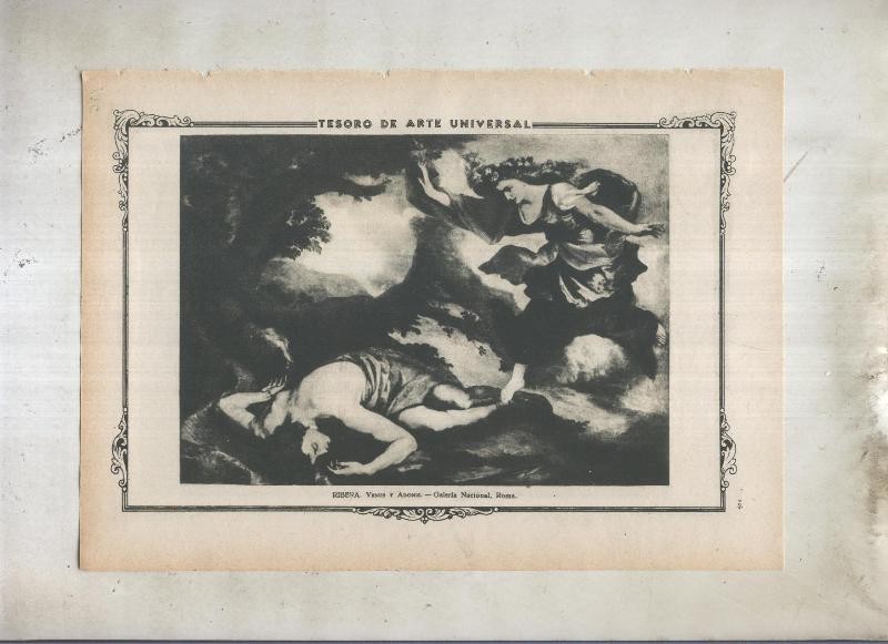 Lamina 135: Venus y Adonis por Ribera