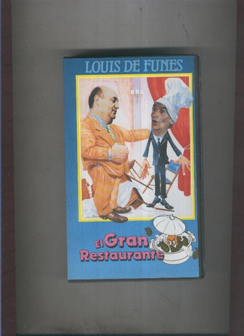 Video VHS: El gran restaurante (Louis de Funes)