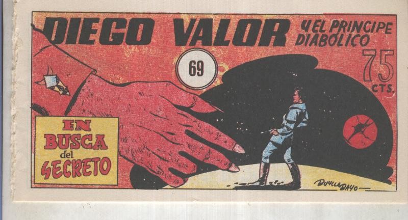 Diego Valor primera serie facsimil numero 069: En busca del secreto