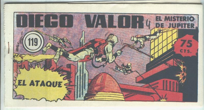 Diego Valor primera serie facsimil numero 119: El ataque