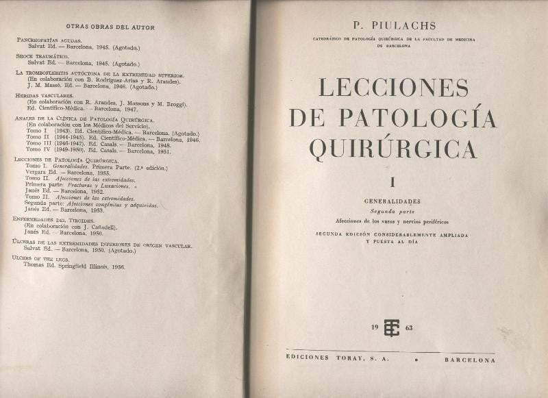 Lecciones de patologia quirurgica