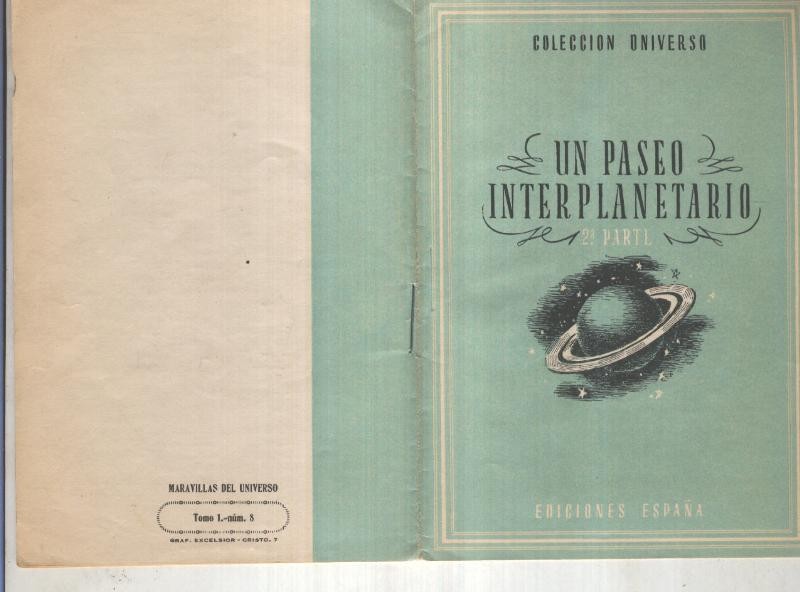 Coleccion Universo tomo I numero 08: Un paseo interplanetario, segunda parte