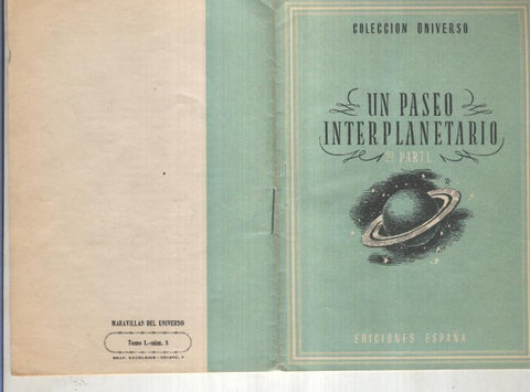 Coleccion Universo tomo I numero 08: Un paseo interplanetario, segunda parte