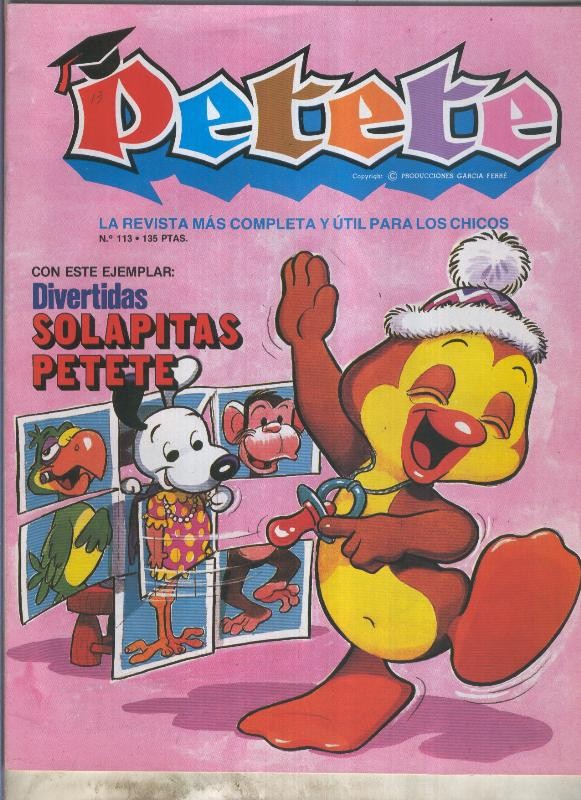 Petete numero 113, falta la pagina 15/16