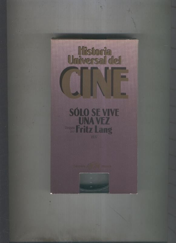 Video VHS: Historia Universal del Cine: Solo se vive una vez