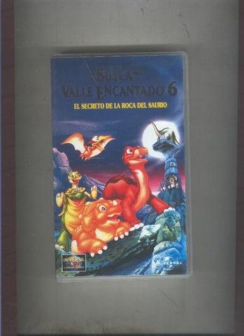 Video VHS: En busca del valle encantado numero 6: el secreto de la roca del saurio