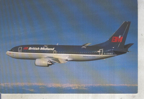 Postal 013410:  British Midland Boeing 737-300