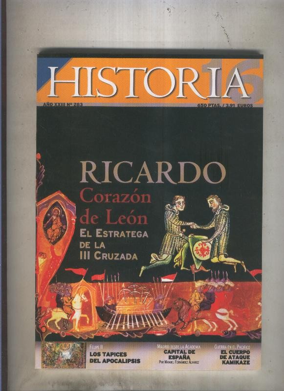 Historia 16 numero 283: Ricardo Corazon de Leon