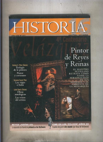 Historia 16 numero 277: Velazquez, cuarto centenario