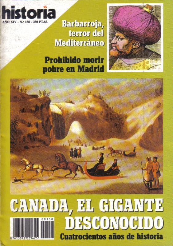 Historia 16 numero 158: Canada, el gigante desconocido