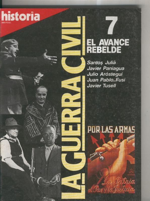 Historia 16: La Guerra Civil numero 07: El avance rebelde