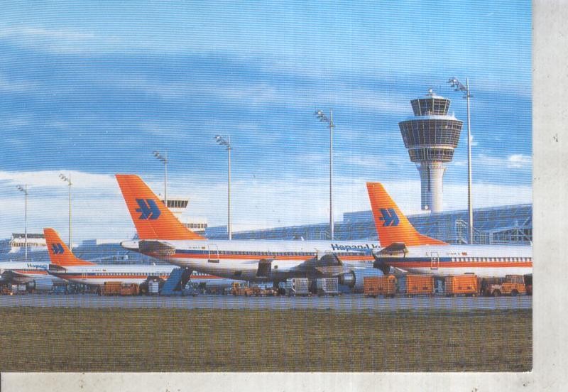 Postal 013422: Hapag-Lloyd Airbus aparcados
