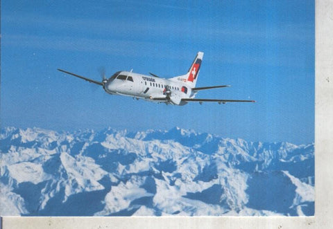 Postal 013436: Crossair  Saab 340  Cityliner