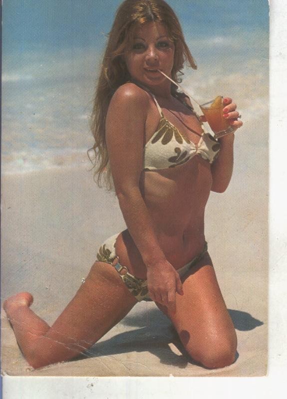 Postal 013485: Chica en la playa