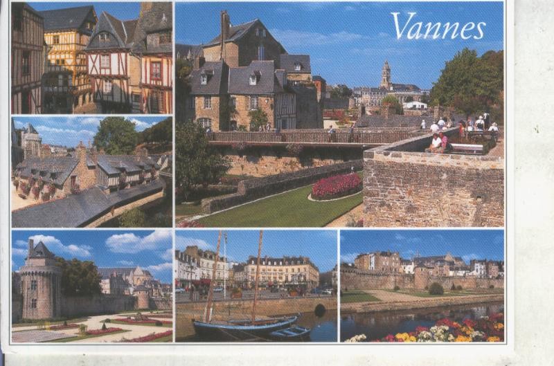 Postal 013501: Vistas varias de Vannes, Bretagne