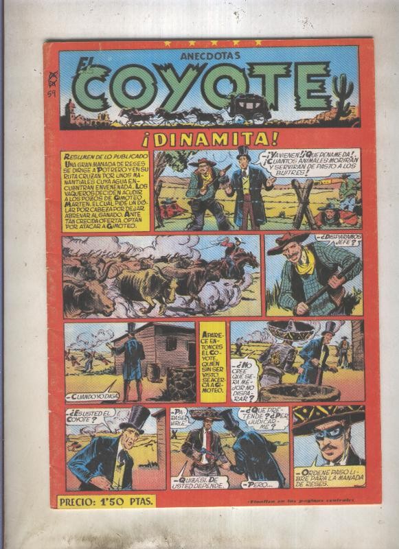 El Coyote facsimil numero 059: Dinamita