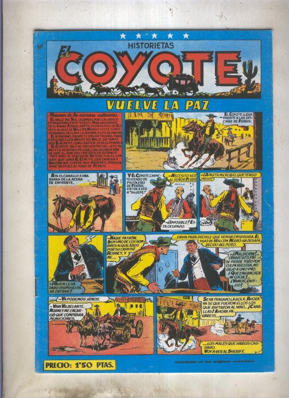 El Coyote facsimil numero 058: vuelve la paz