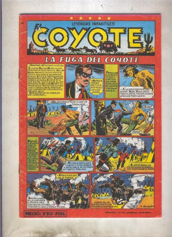 El Coyote facsimil numero 056: La fuga de el coyote (numerado 1 en trasera)