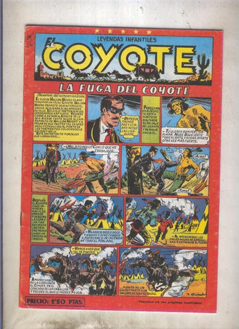 El Coyote facsimil numero 056: La fuga de el coyote (numerado 3 en trasera)